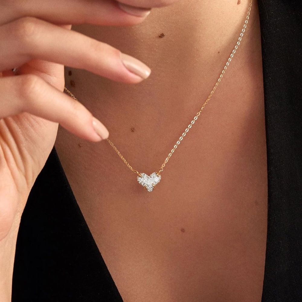 Gold Heart Pendant Necklace